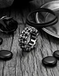 Anillo Para Hombre En Acero Cráneo Calavera Color Plata - Miniatura 3