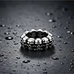 Anillo Para Hombre En Acero Cráneo Calavera Color Plata - Miniatura 7