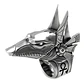 Anillo Acero Inoxidable Anubis Egipcio Color Plata Hombre - Miniatura 8