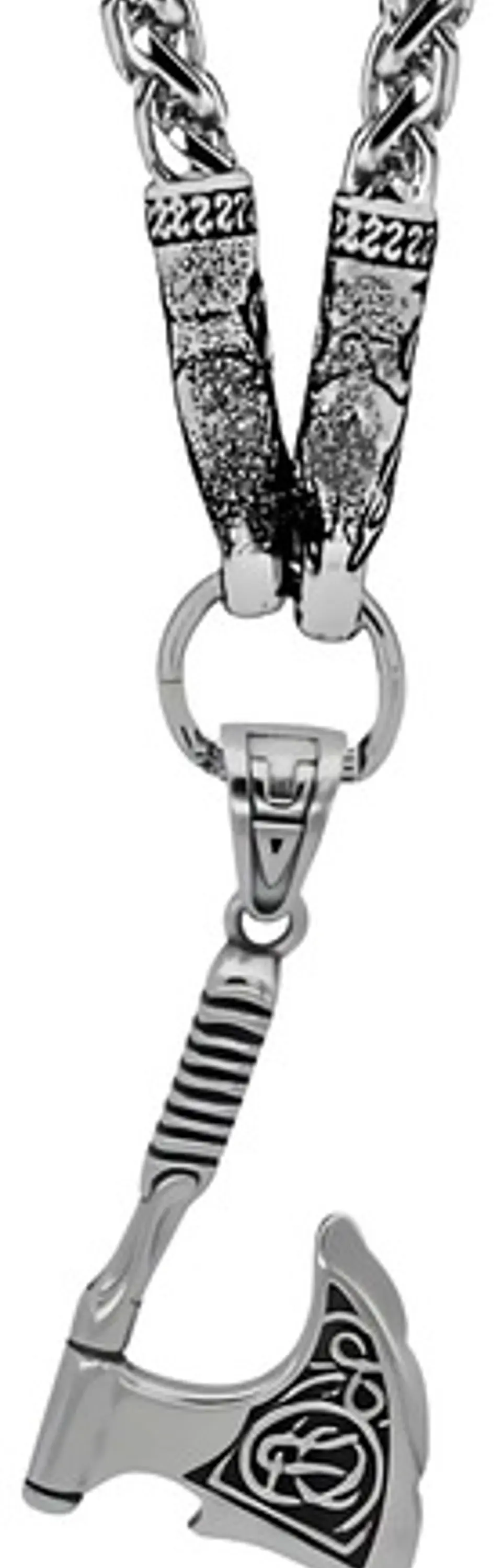 Collar Vikingo Lobo Runas Thor Acero Inoxidable Para Hombre 5