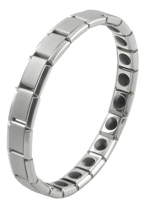 Pulsera Brazalete Turmalina Magnética Acero Inoxidabl Hombre