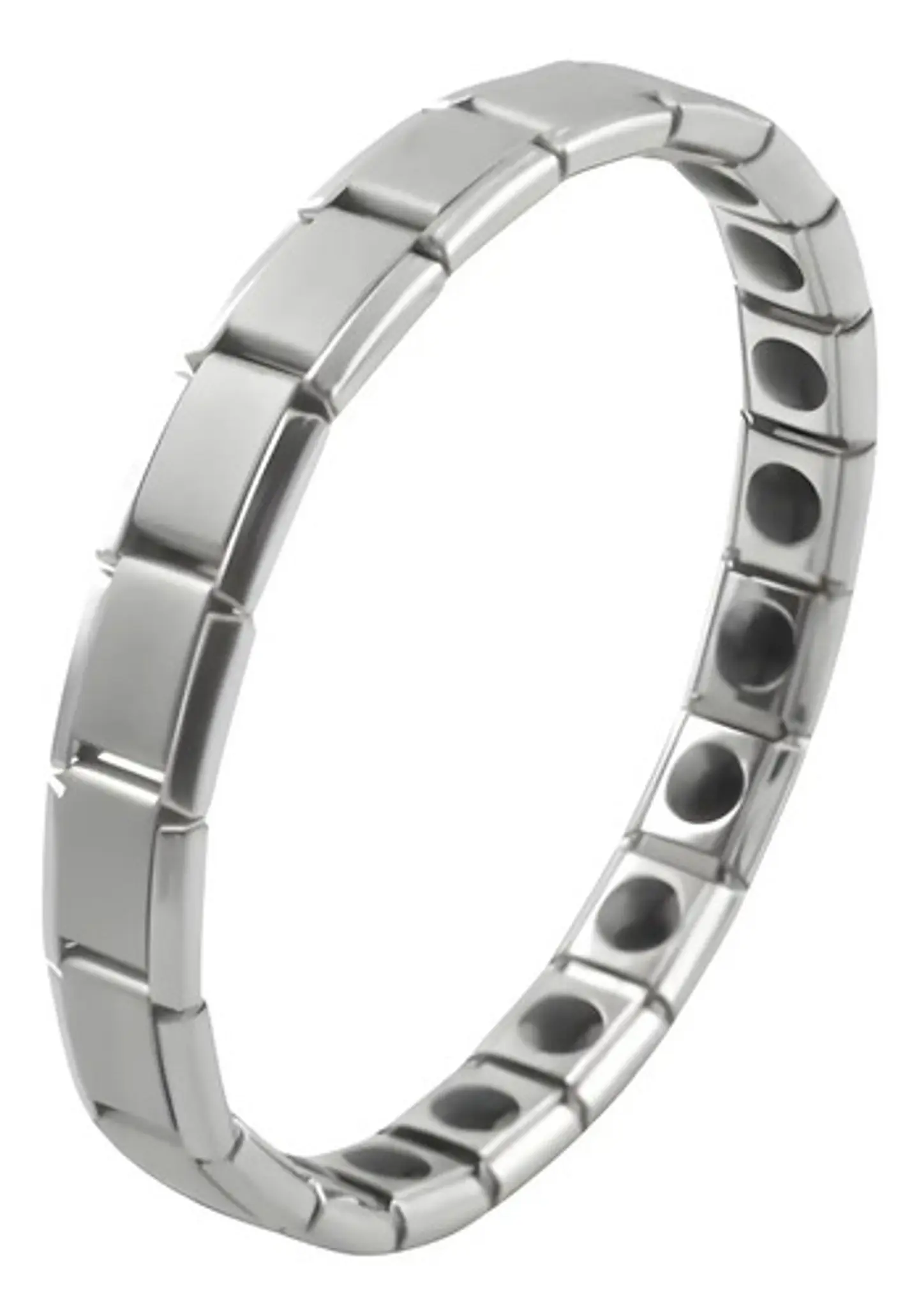 Pulsera Brazalete Turmalina Magnética Acero Inoxidabl Hombre 2