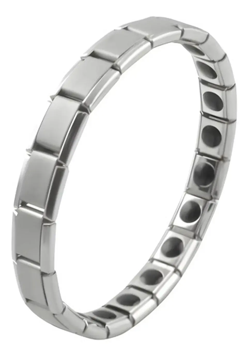 Pulsera Brazalete Turmalina Magnética Acero Inoxidabl Hombre 2