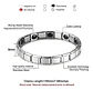 Pulsera Brazalete Turmalina Magnética Acero Inoxidabl Hombre - Miniatura 5