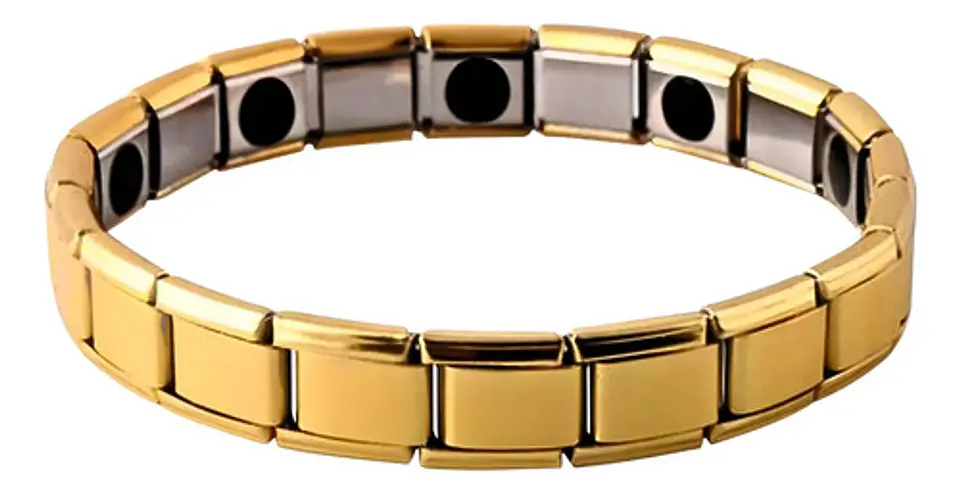 Pulsera Brazalete Turmalina Magnética Acero Inoxidabl Hombre 11