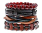 Pulsera Brazalete Manilla Ancla Anzuelo Cuero Hombre Y Mujer - Miniatura 2