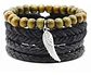 Pulsera Brazalete Manilla Ancla Anzuelo Cuero Hombre Y Mujer - Miniatura 8