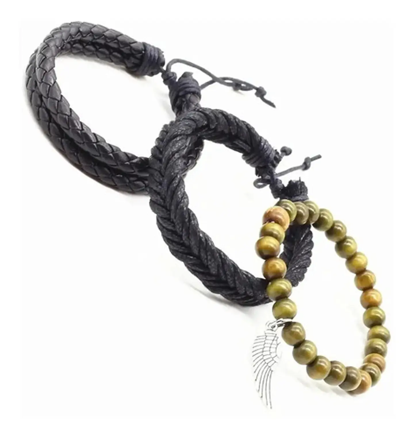 Pulsera Brazalete Manilla Ancla Anzuelo Cuero Hombre Y Mujer 9