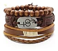 Pulsera Brazalete Manilla Ancla Anzuelo Cuero Hombre Y Mujer - Miniatura 11
