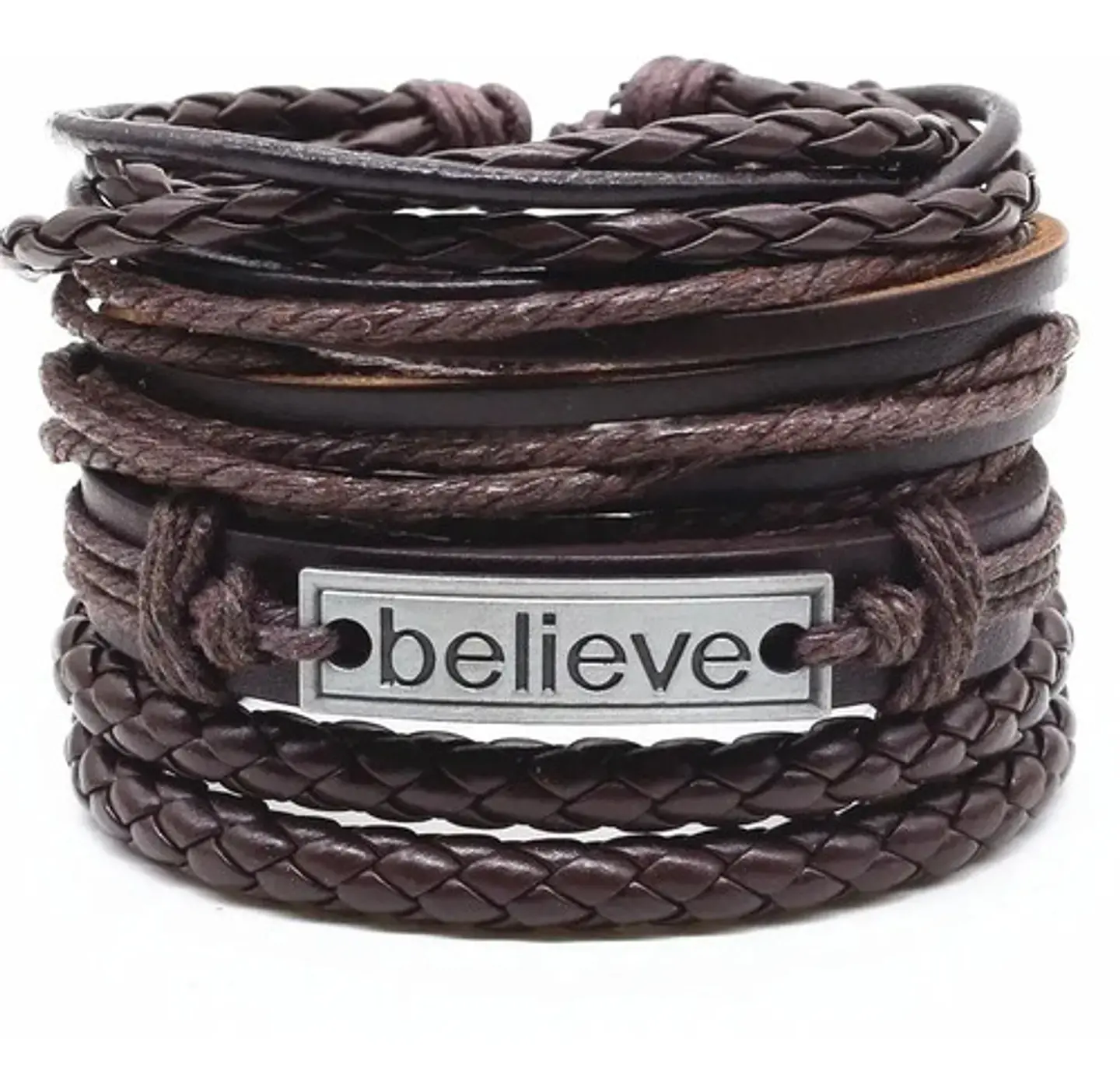 Pulsera Brazalete Manilla Ancla Anzuelo Cuero Hombre Y Mujer 12