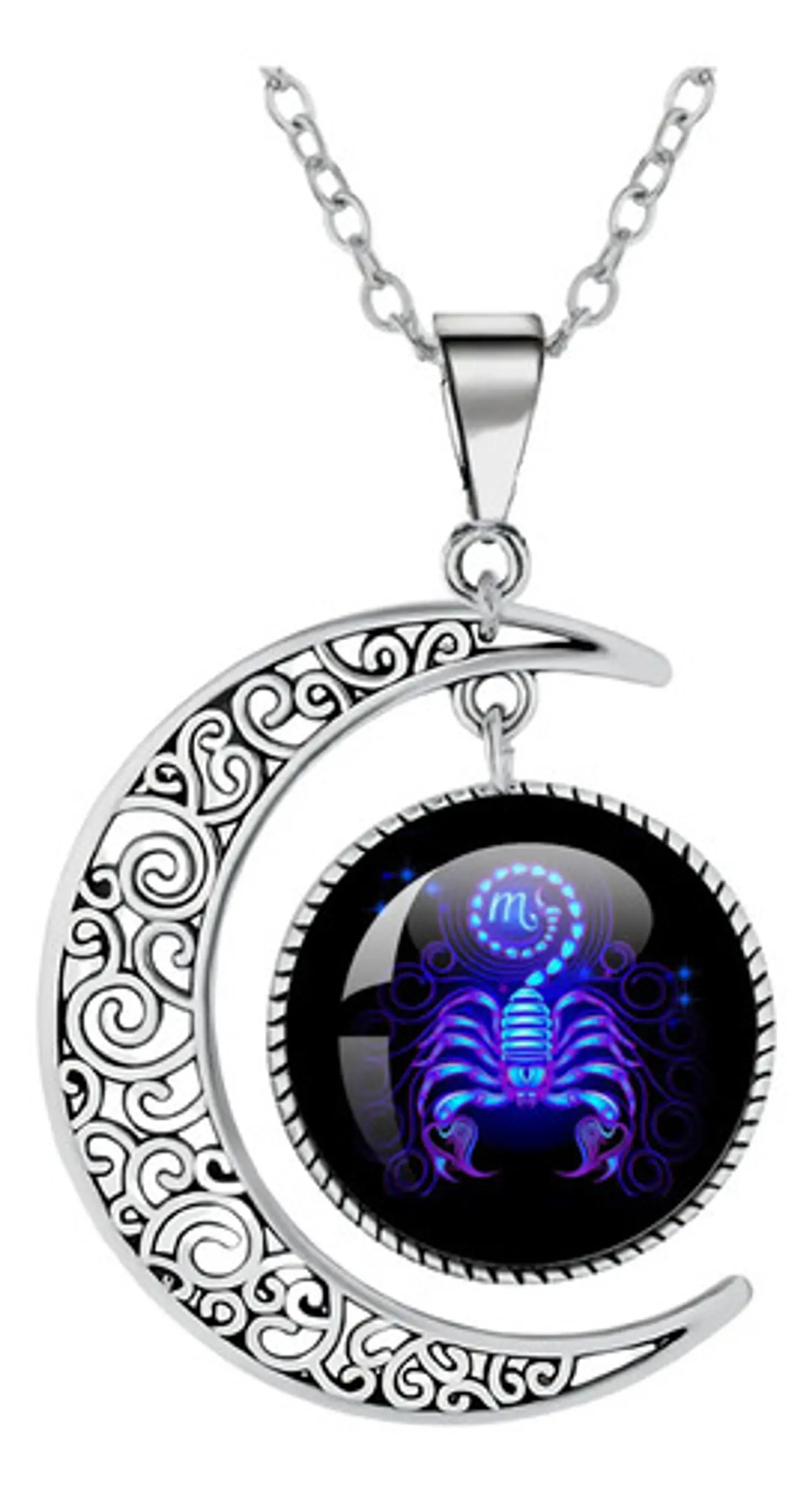 Collar Para Mujer Hombre Cristal Signos Zodiaco Constelación 1