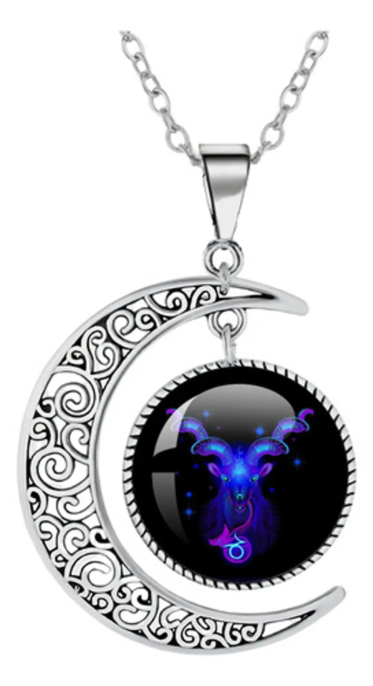 Collar Para Mujer Hombre Cristal Signos Zodiaco Constelación 18