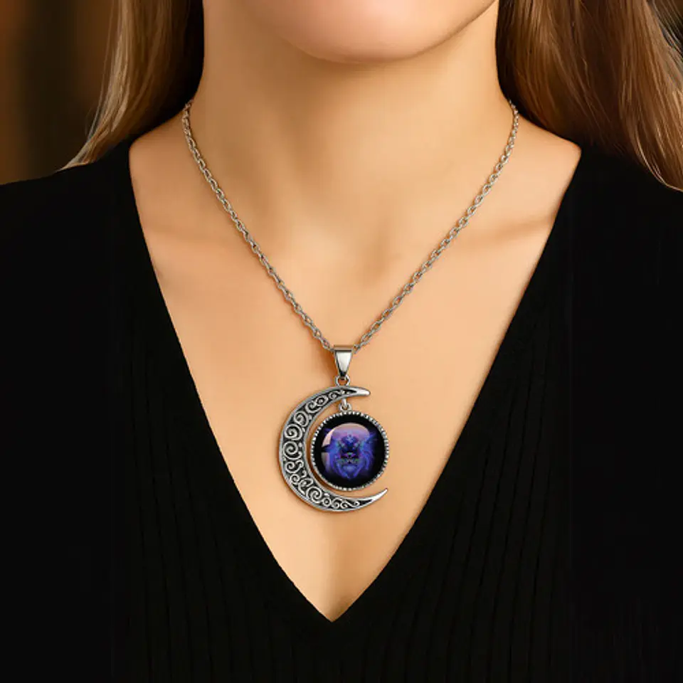 Collar Para Mujer Hombre Cristal Signos Zodiaco Constelación 88