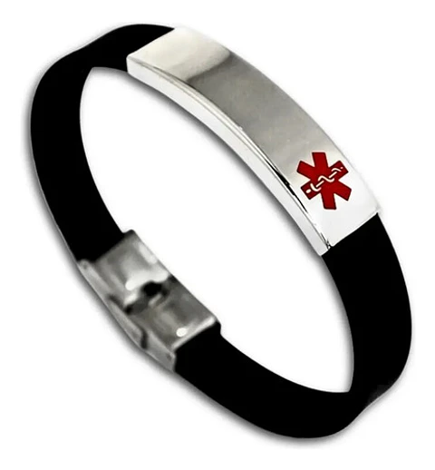 Pulsera Manilla Acero Inoxidable Medico Alerta Medica Hombre