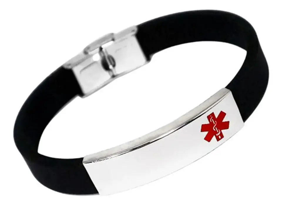Pulsera Manilla Acero Inoxidable Medico Alerta Medica Hombre 5