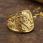 Anillo Color Oro Oro Masón Relieve Acero Inoxidable Hombre - Miniatura 9