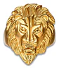 Anillo Color Oro Cabeza Leon Dorado Acero Inoxidable Hombre - Miniatura 8