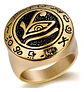 Anillo Color Oro Ojo Horus Egipcio Acero Inoxidable Hombre - Miniatura 1