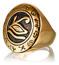 Anillo Color Oro Ojo Horus Egipcio Acero Inoxidable Hombre - Miniatura 4