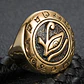 Anillo Color Oro Ojo Horus Egipcio Acero Inoxidable Hombre - Miniatura 7