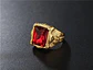 Anillo Piedra Color Esmeralda Acero Inoxidable Para Hombre - Miniatura 8