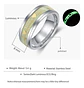 Anillo Argolla Pareja Brilla En La Oscuridad Fluorescente   - Miniatura 3