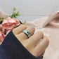 Anillo Argolla Pareja Brilla En La Oscuridad Fluorescente   - Miniatura 6