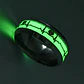 Anillo Argolla Pareja Brilla En La Oscuridad Fluorescente   - Miniatura 10