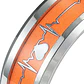 Anillo Argolla Pareja Brilla En La Oscuridad Fluorescente   - Miniatura 12