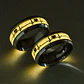 Anillo Argolla Pareja Brilla En La Oscuridad Fluorescente   - Miniatura 14