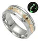 Anillo Batman Brilla En La Oscuridad Fluorescente Hombre   - Miniatura 1