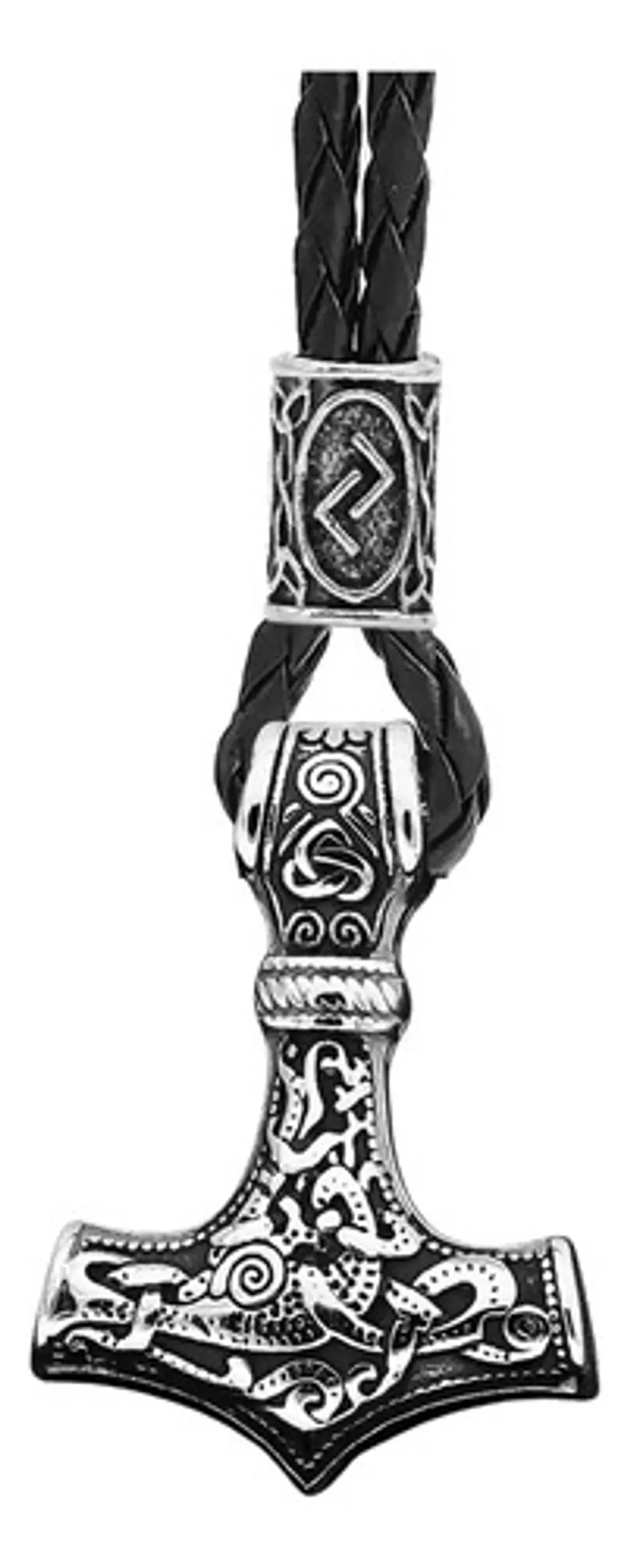 Collar Martillo Thor Vikingo Acero Inoxidable Thor Hombre 10