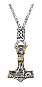 Collar Martillo Thor Vikingo Acero Inoxidable Thor Hombre - Miniatura 12