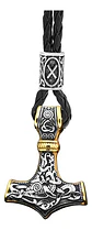 Collar Martillo Thor Vikingo Acero Inoxidable Thor Hombre - Miniatura 20