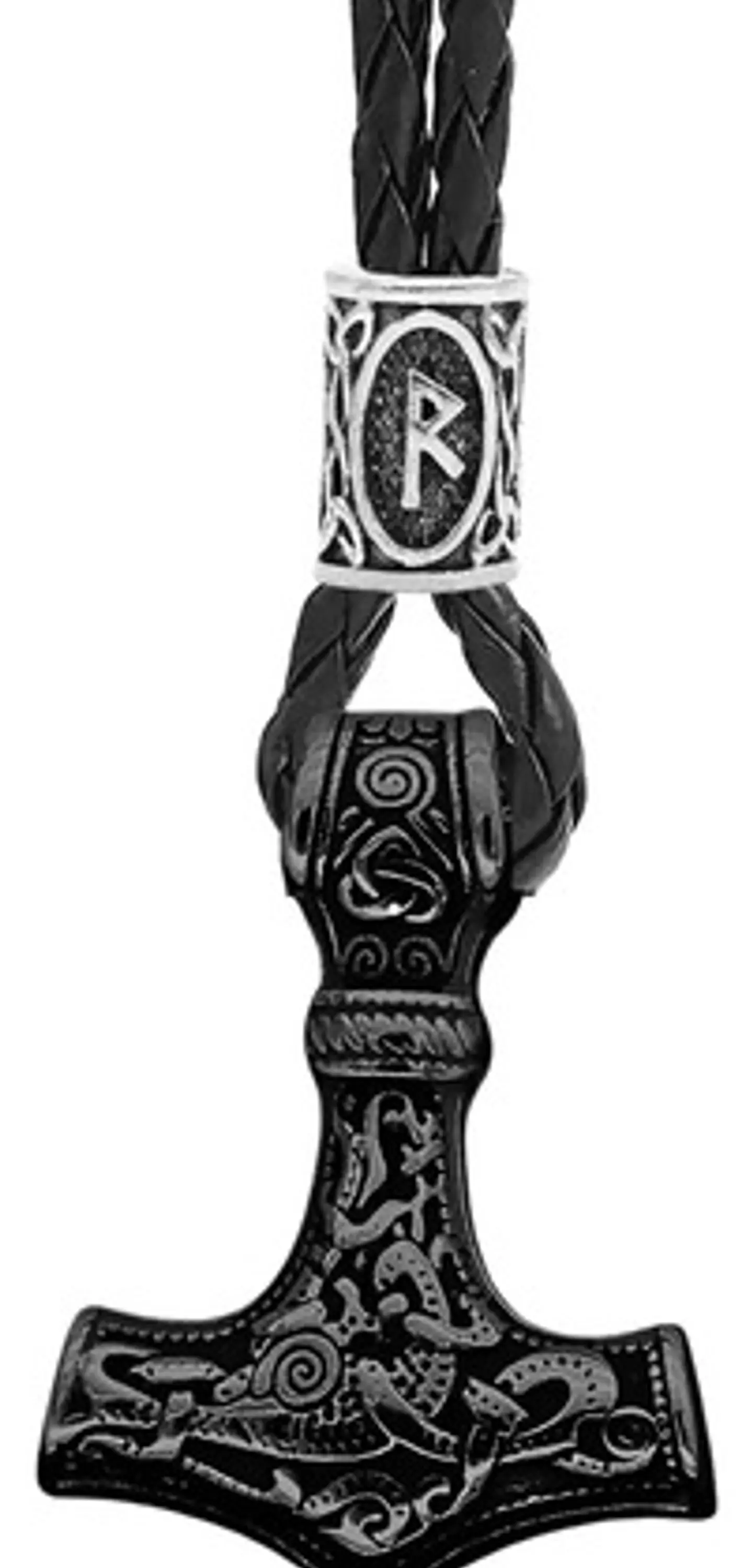 Collar Martillo Thor Vikingo Acero Inoxidable Thor Hombre 22