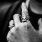 Anillo Color Plata, Color Oro Acero Inoxidable Águila Hombre - Miniatura 4
