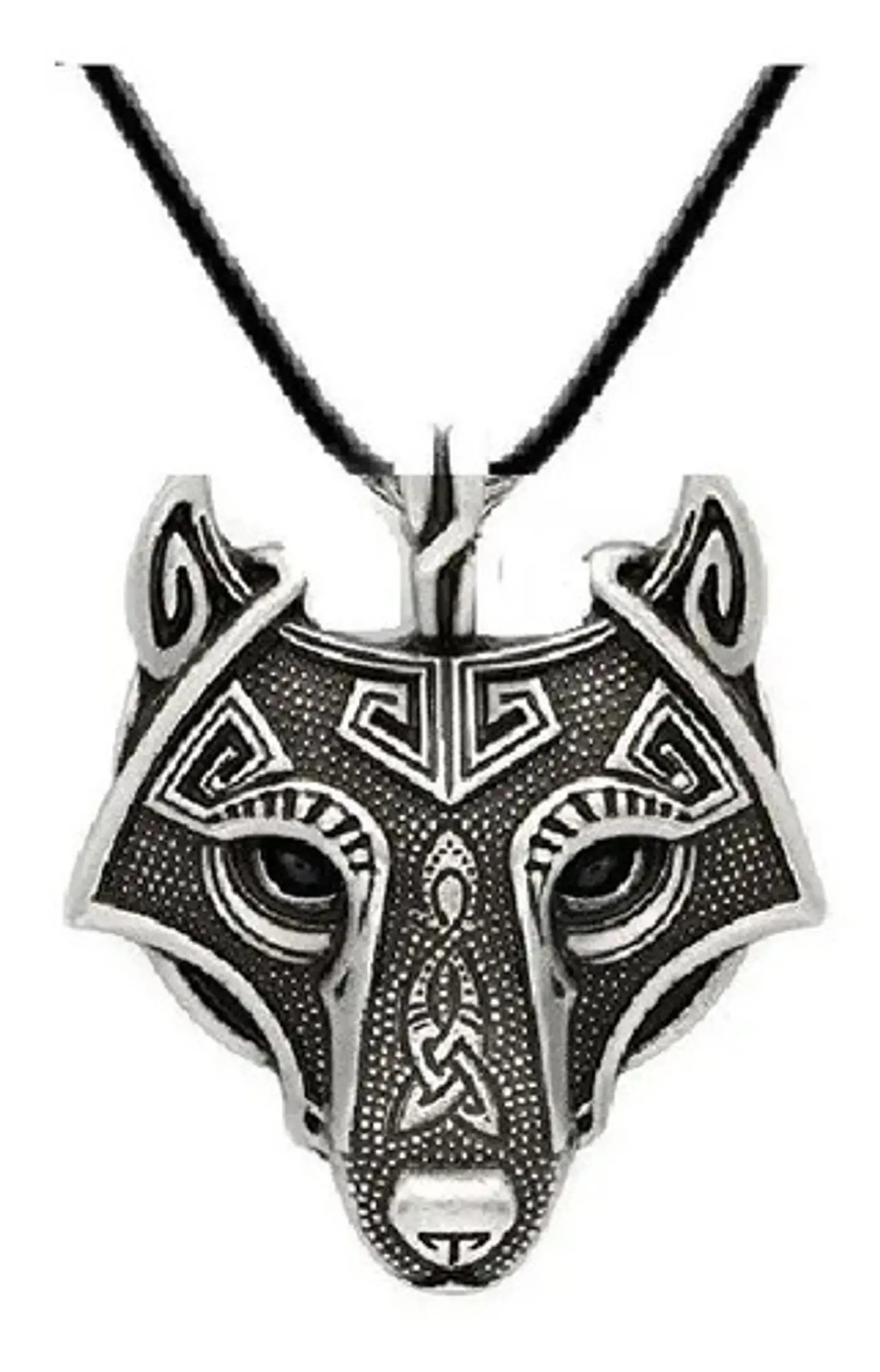 Collar Colgante Lobo Vikingo Nórdico Celta Para Hombre Mujer 1