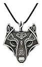Collar Colgante Lobo Vikingo Nórdico Celta Para Hombre Mujer - Miniatura 1