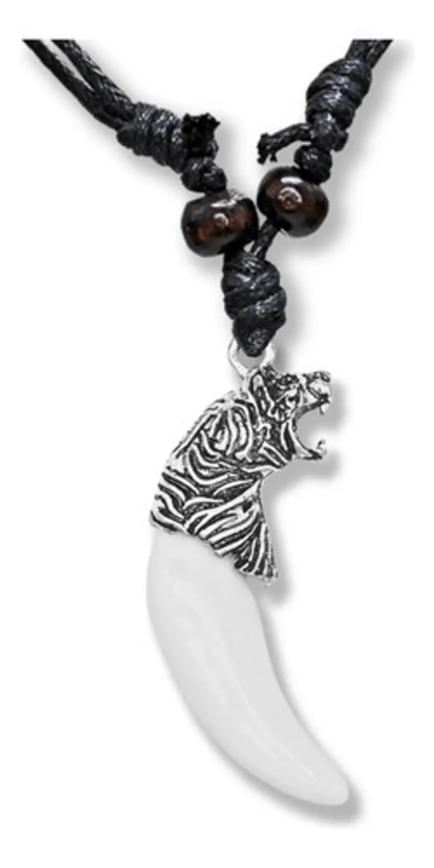 Collar Colgante Colmillo Diente Tigre Para Hombre Y Mujer 1