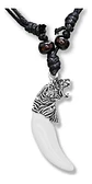 Collar Colgante Colmillo Diente Tigre Para Hombre Y Mujer - Miniatura 1