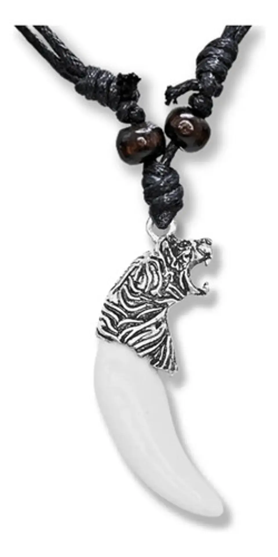 Collar Colgante Colmillo Diente Tigre Para Hombre Y Mujer 1
