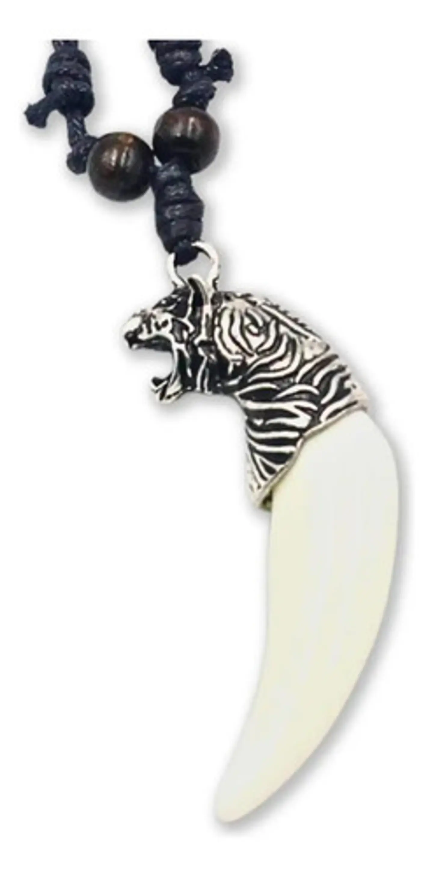 Collar Colgante Colmillo Diente Tigre Para Hombre Y Mujer 3