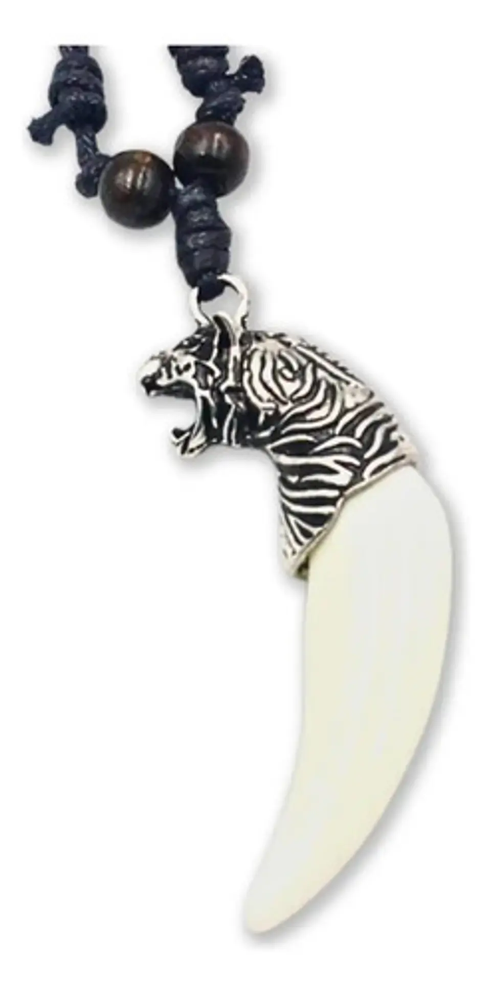 Collar Colgante Colmillo Diente Tigre Para Hombre Y Mujer 3