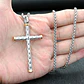 Collar Color Plata Acero Inoxidable Nudo Cruz Militar Hombre - Miniatura 7