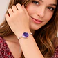 Set Collar Pulsera Aretes Galaxia Nebulosa Media Luna Mujer - Miniatura 6