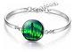 Set Collar Pulsera Aretes Galaxia Nebulosa Media Luna Mujer - Miniatura 15