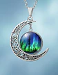 Set Collar Pulsera Aretes Galaxia Nebulosa Media Luna Mujer - Miniatura 18