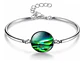 Set Collar Pulsera Aretes Galaxia Nebulosa Media Luna Mujer - Miniatura 26