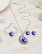 Set Collar Pulsera Aretes Galaxia Nebulosa Media Luna Mujer - Miniatura 42