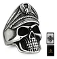 Anillo Cráneo Calavera Skull Gótico Acero Inoxidable Hombre - Miniatura 1